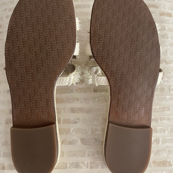 Sam Edelman Women's Ivory Pearl Slide Sandals - Picture 6 of 8